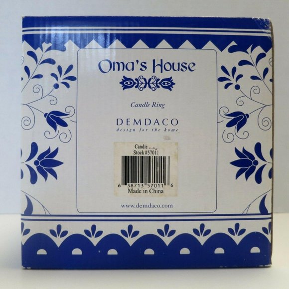 Oma's House Ceramic Crown Candleholder Ring Heinrich Leonhard 2003 Demdaco - Picture 11 of 12